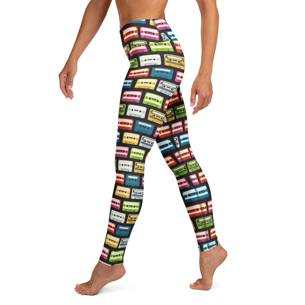 Retro Cassette Yoga Leggings