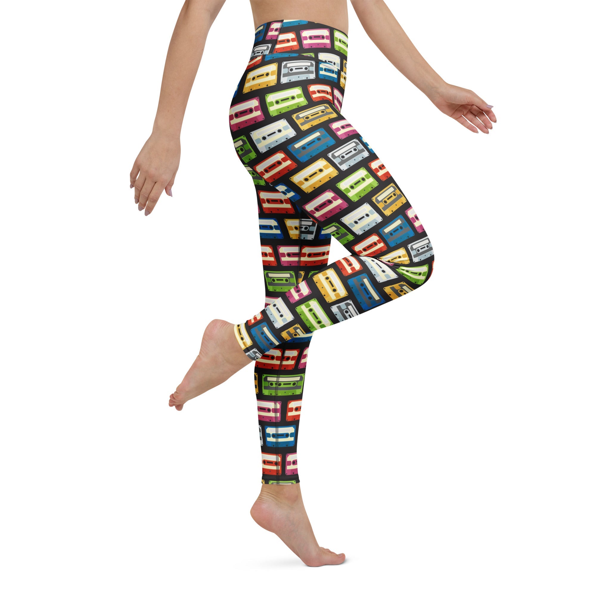 Retro Cassette Yoga Leggings