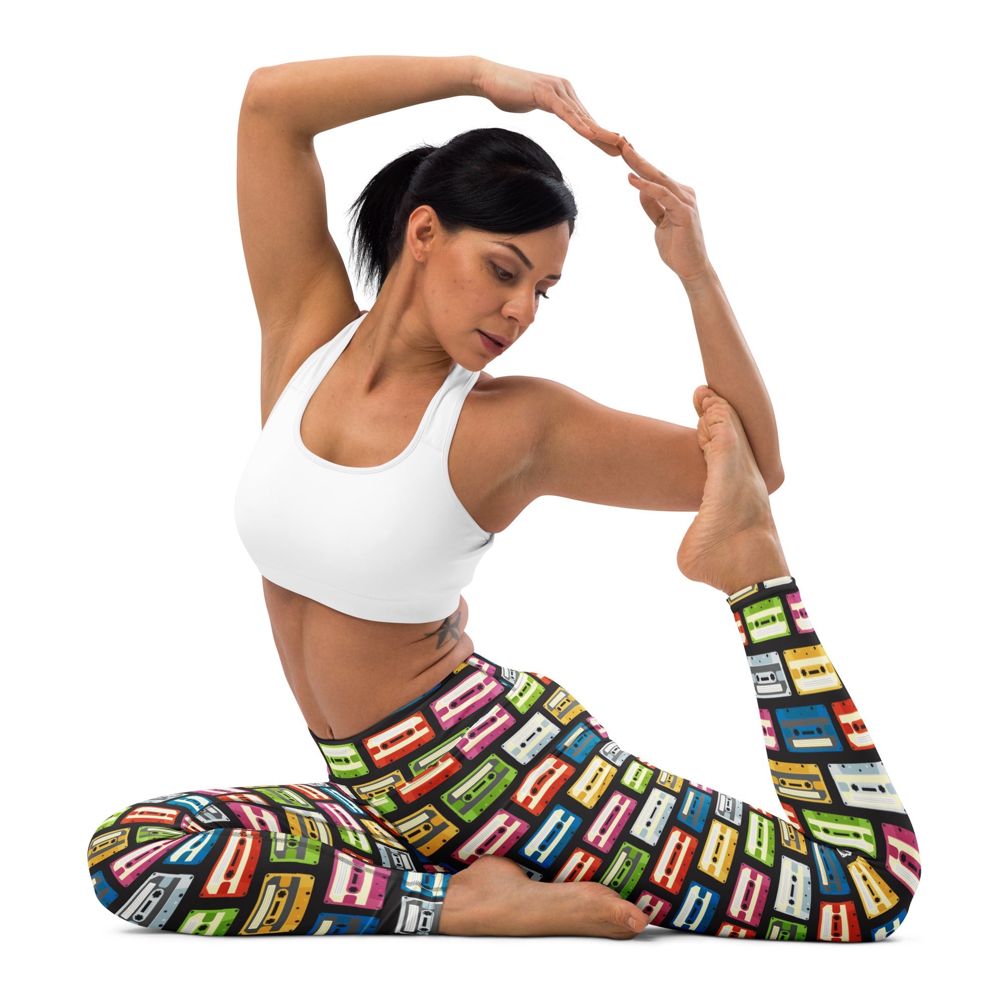 Retro Cassette Yoga Leggings