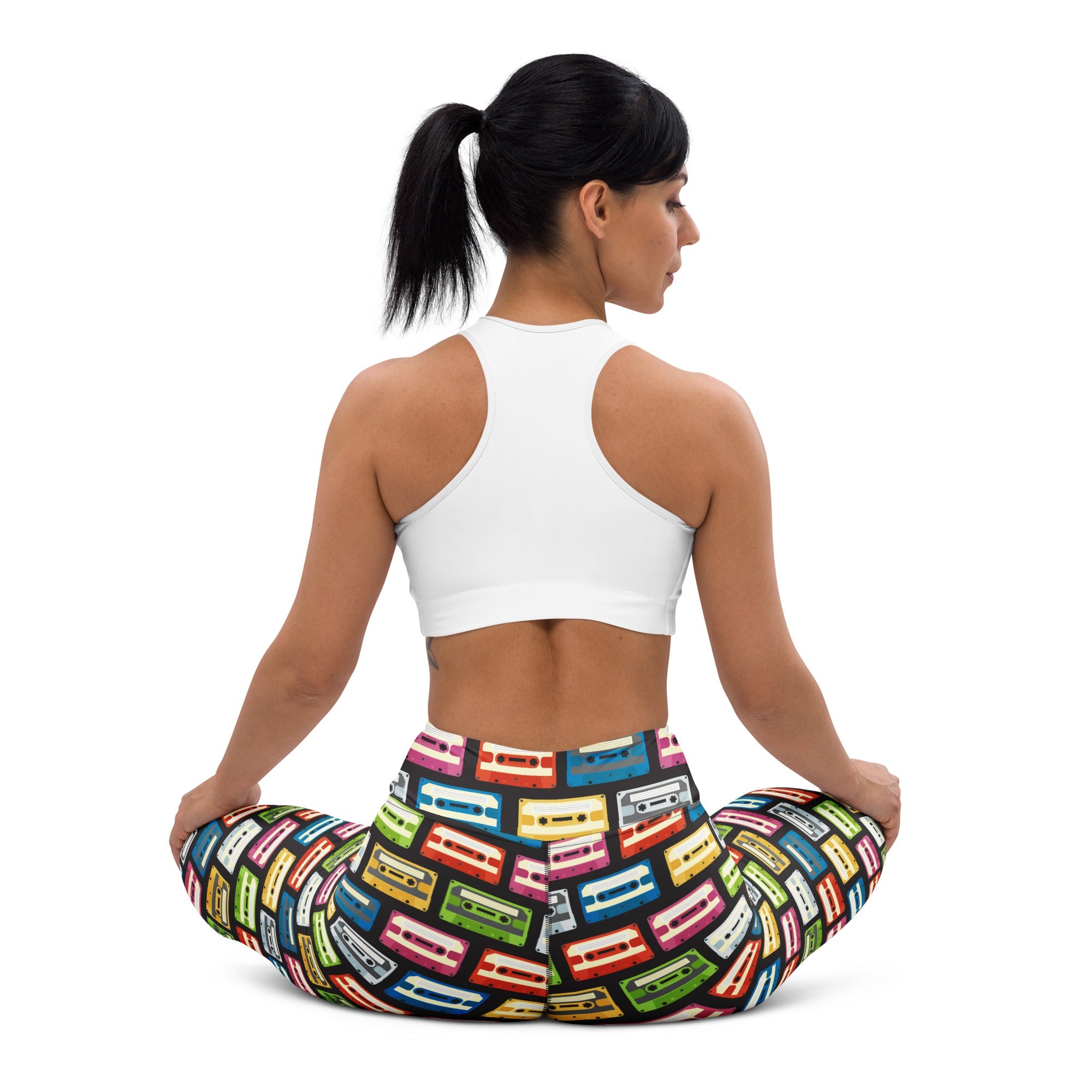 Retro Cassette Yoga Leggings