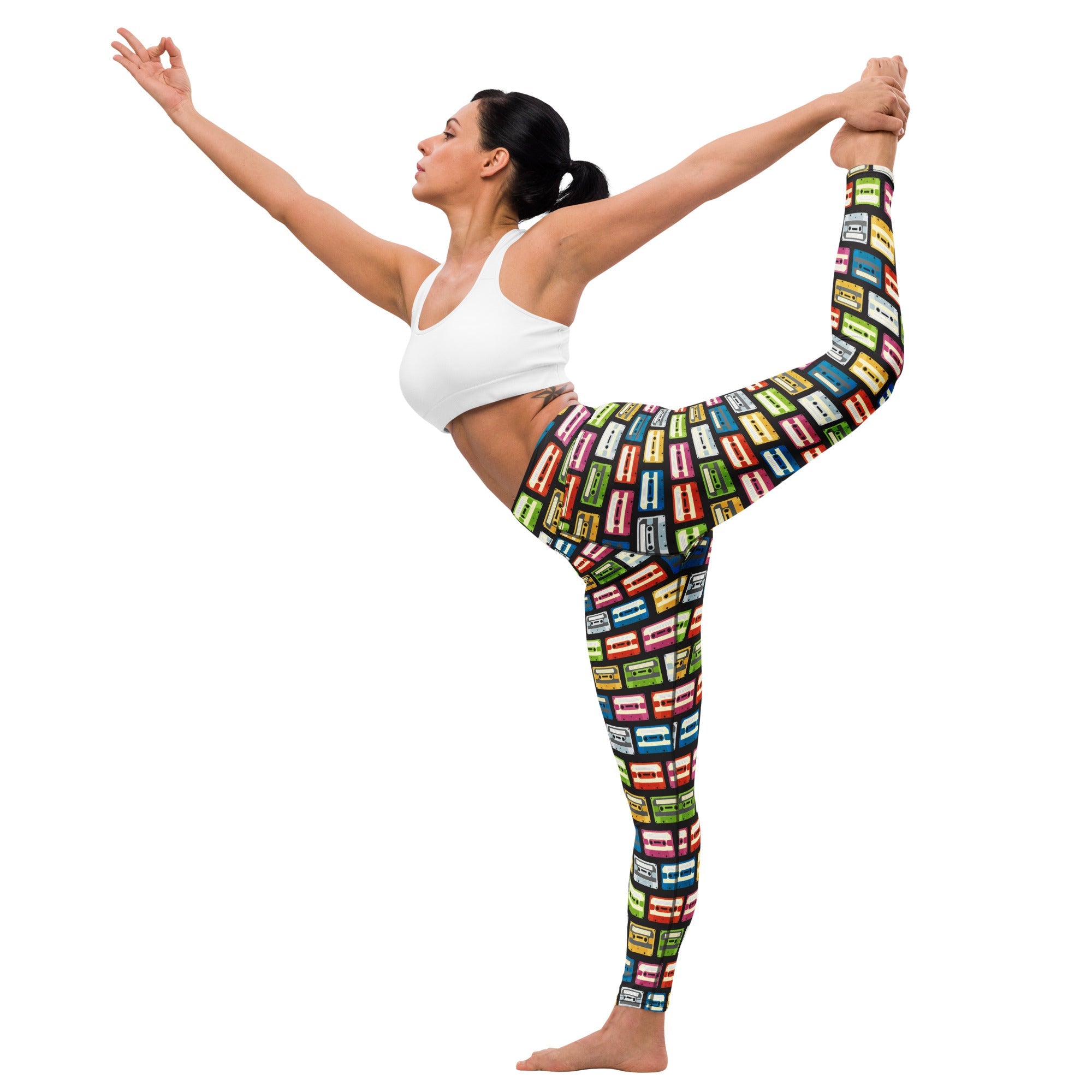 Retro Cassette Yoga Leggings