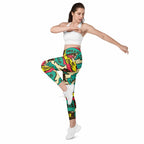 Retro Comic Book Leggings With Pockets
