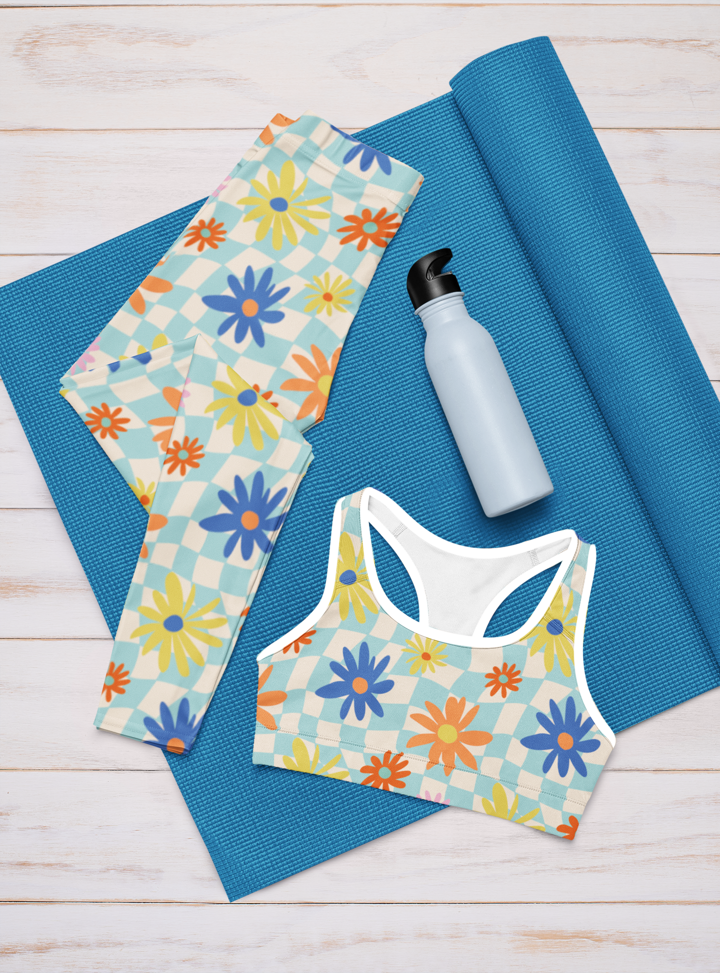 Retro Daisy Sports Bra