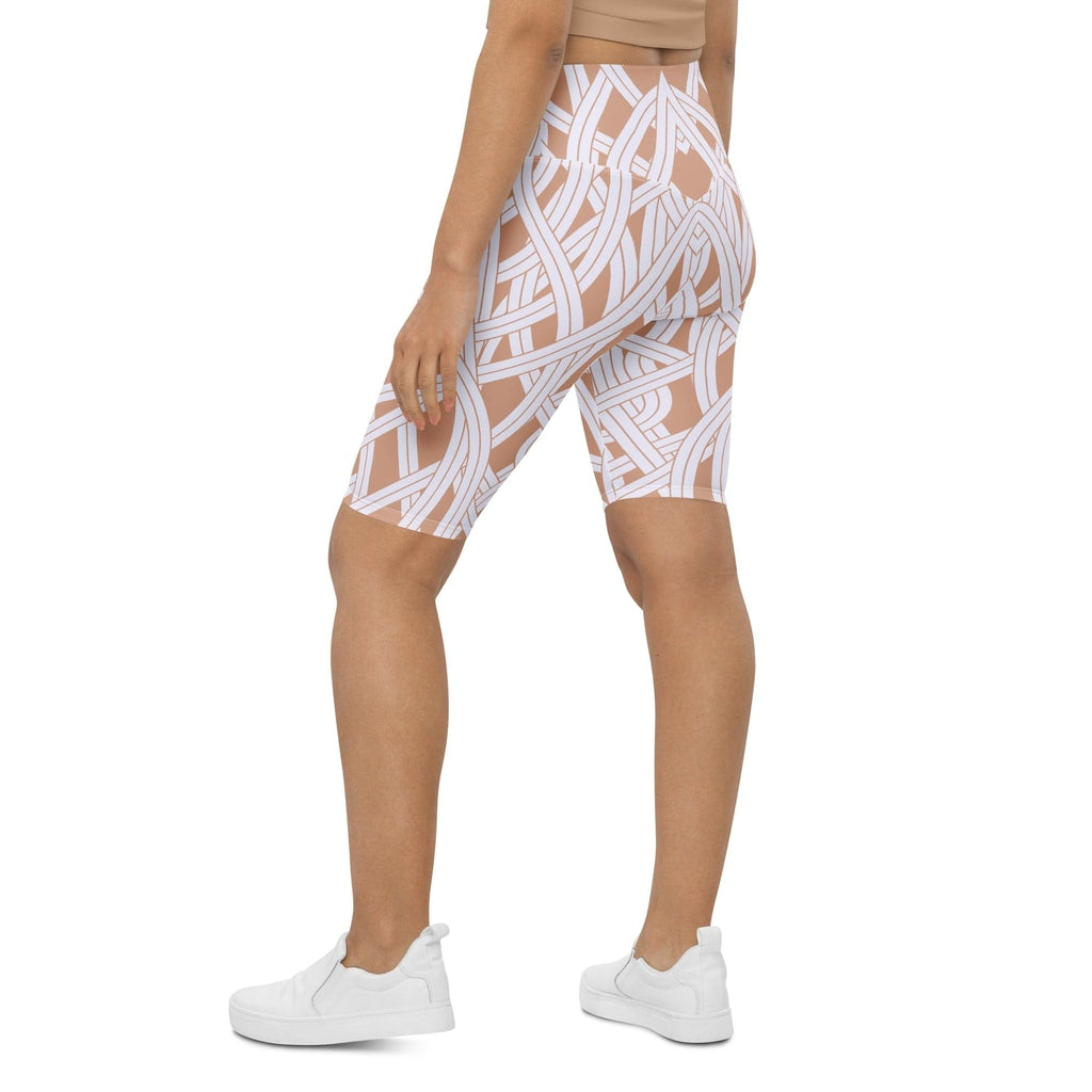 Ribbon Maze Biker Shorts