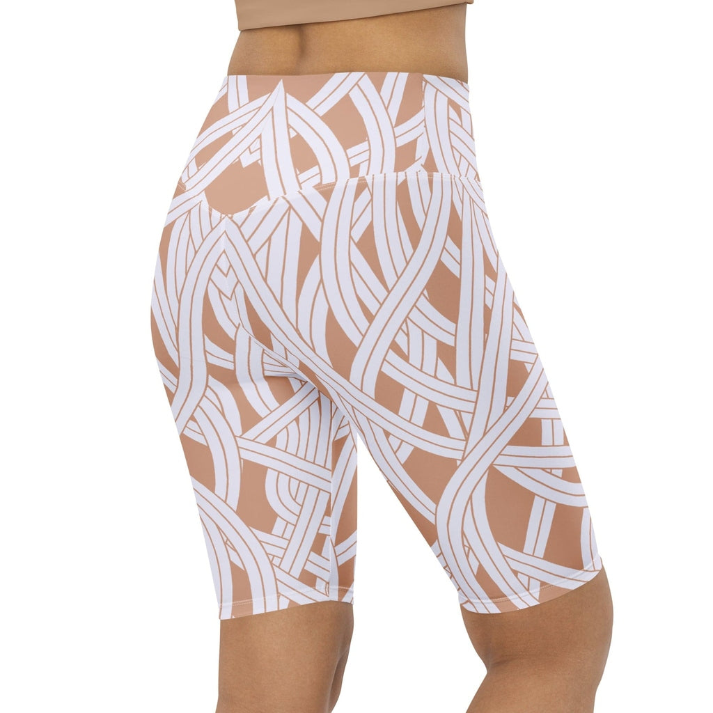 Ribbon Maze Biker Shorts
