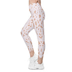 Ribbon Maze Crossover Leggings With Pockets