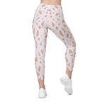 Ribbon Maze Crossover Leggings With Pockets