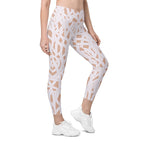 Ribbon Maze Crossover Leggings With Pockets