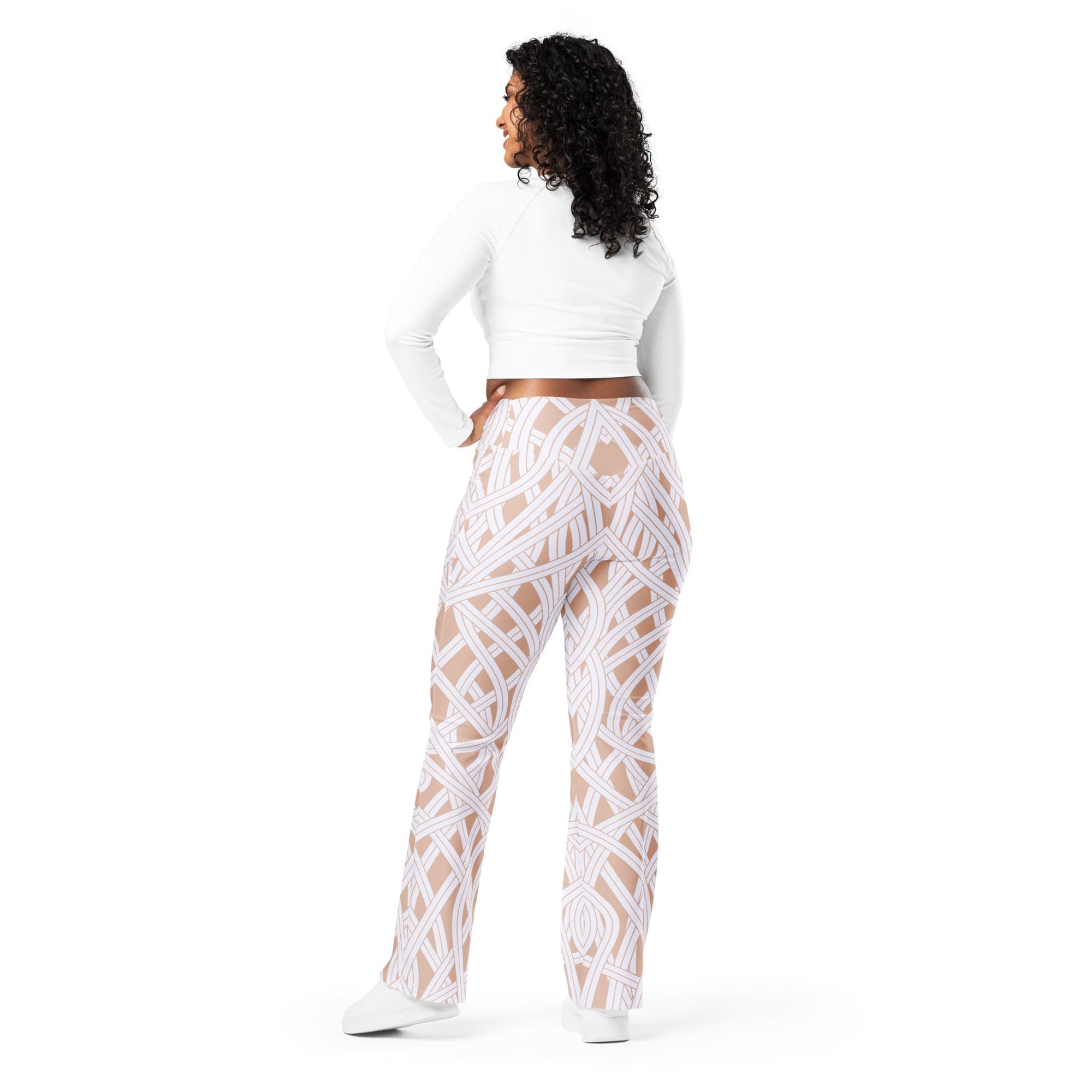 Ribbon Maze Flare Leggings