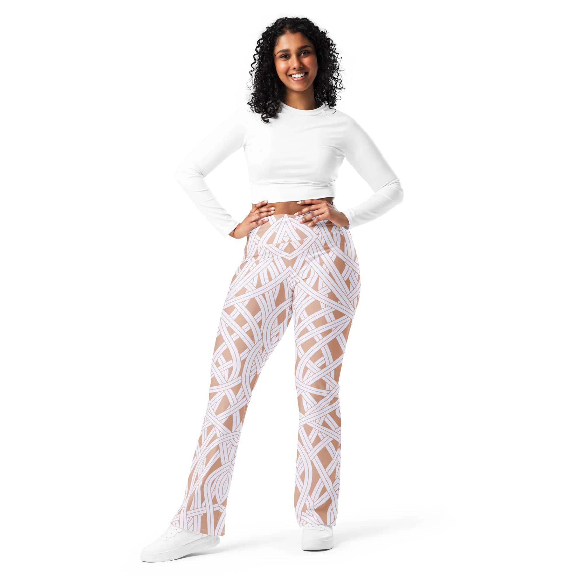 Ribbon Maze Flare Leggings