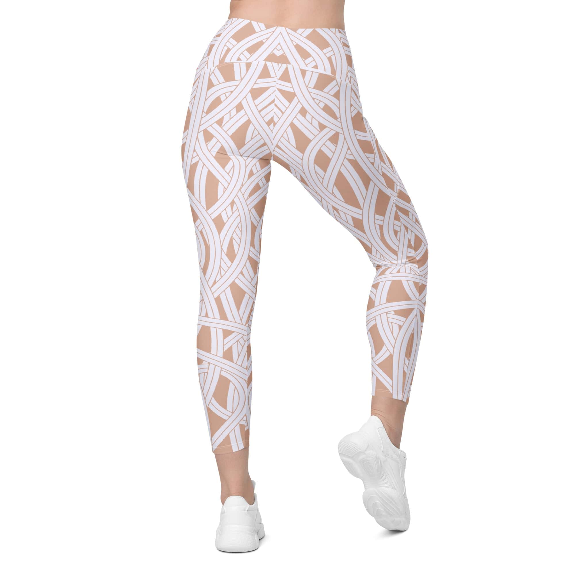 Ribbon Maze Leggings With Pockets
