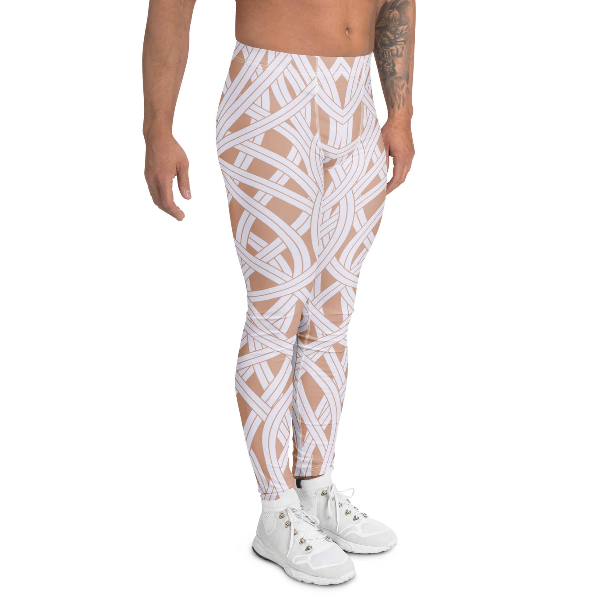 Ribbon Maze Men's Leggings