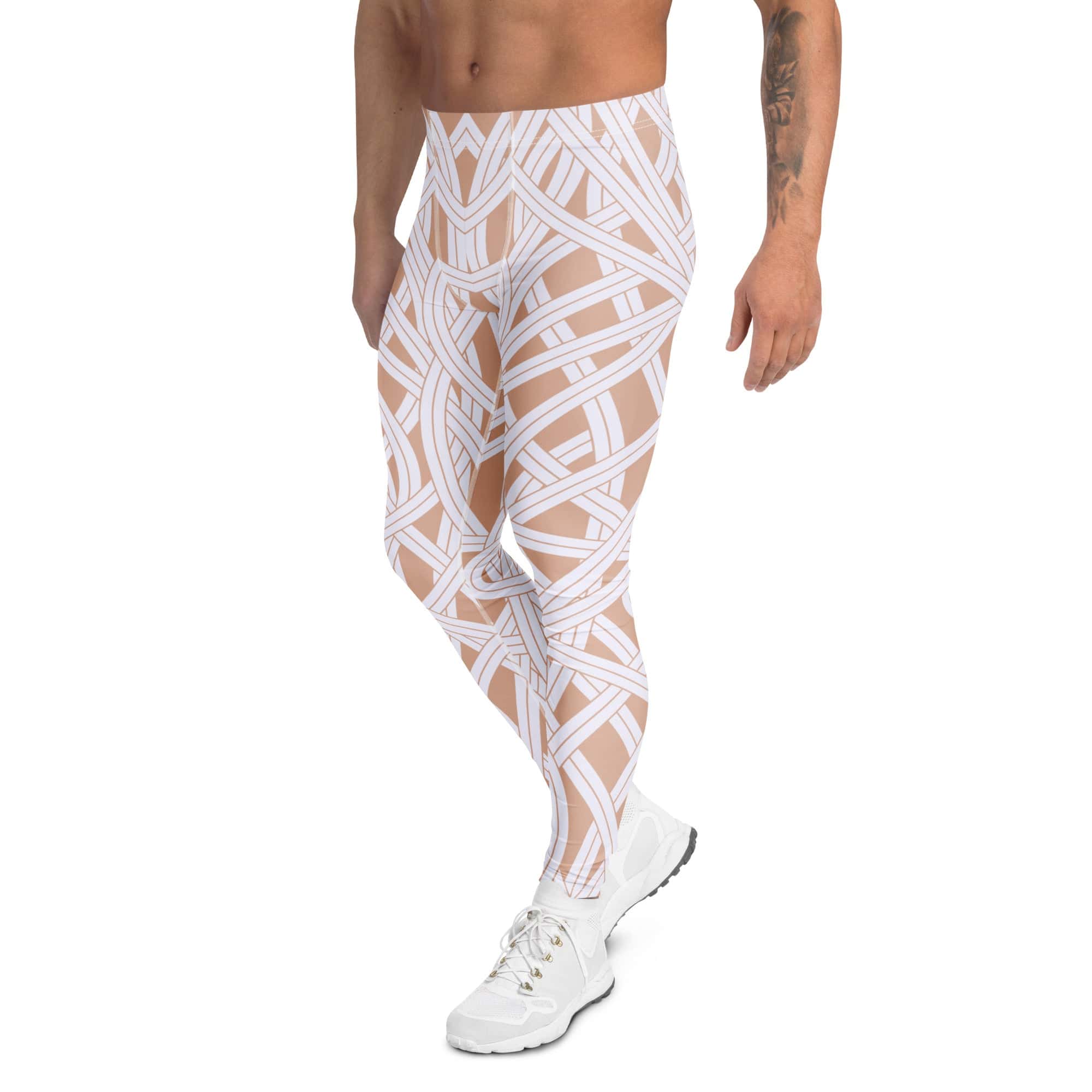 Ribbon Maze Men's Leggings