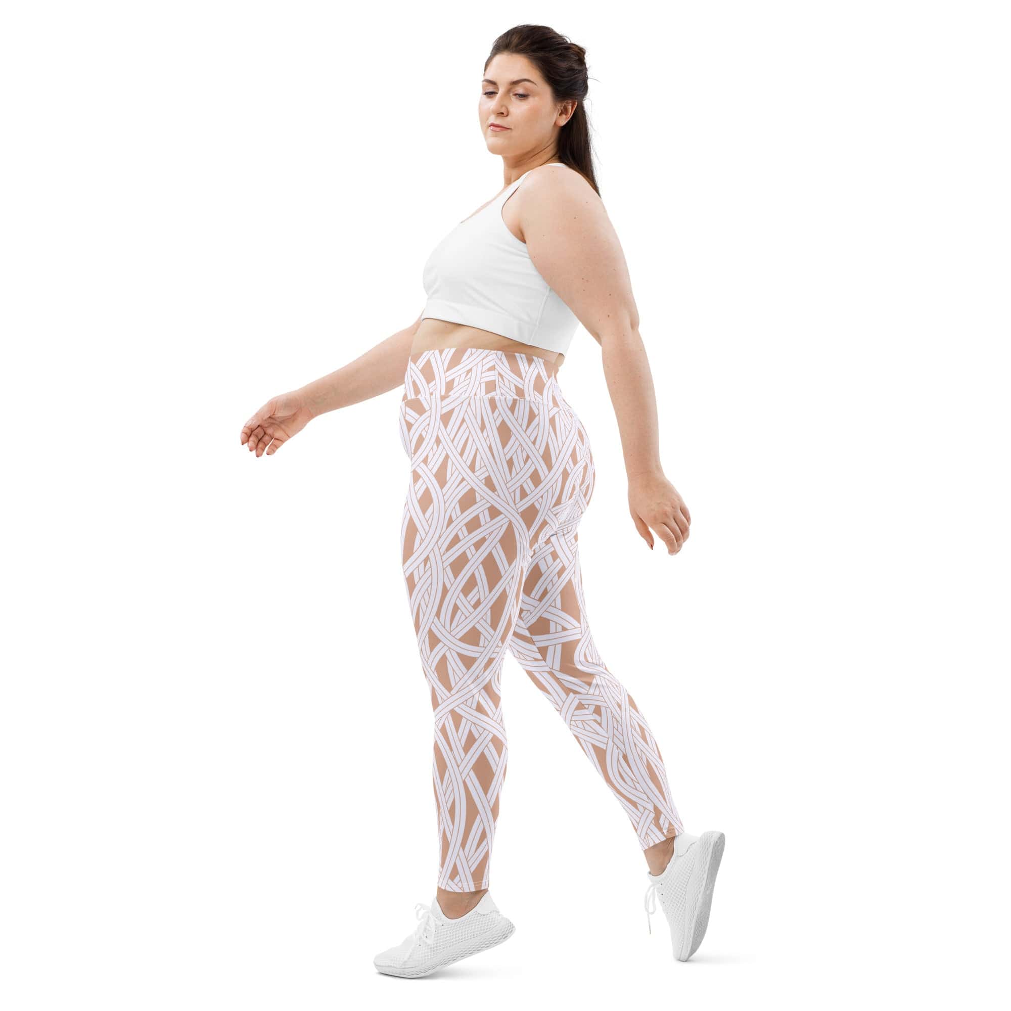 Ribbon Maze Plus Size Leggings