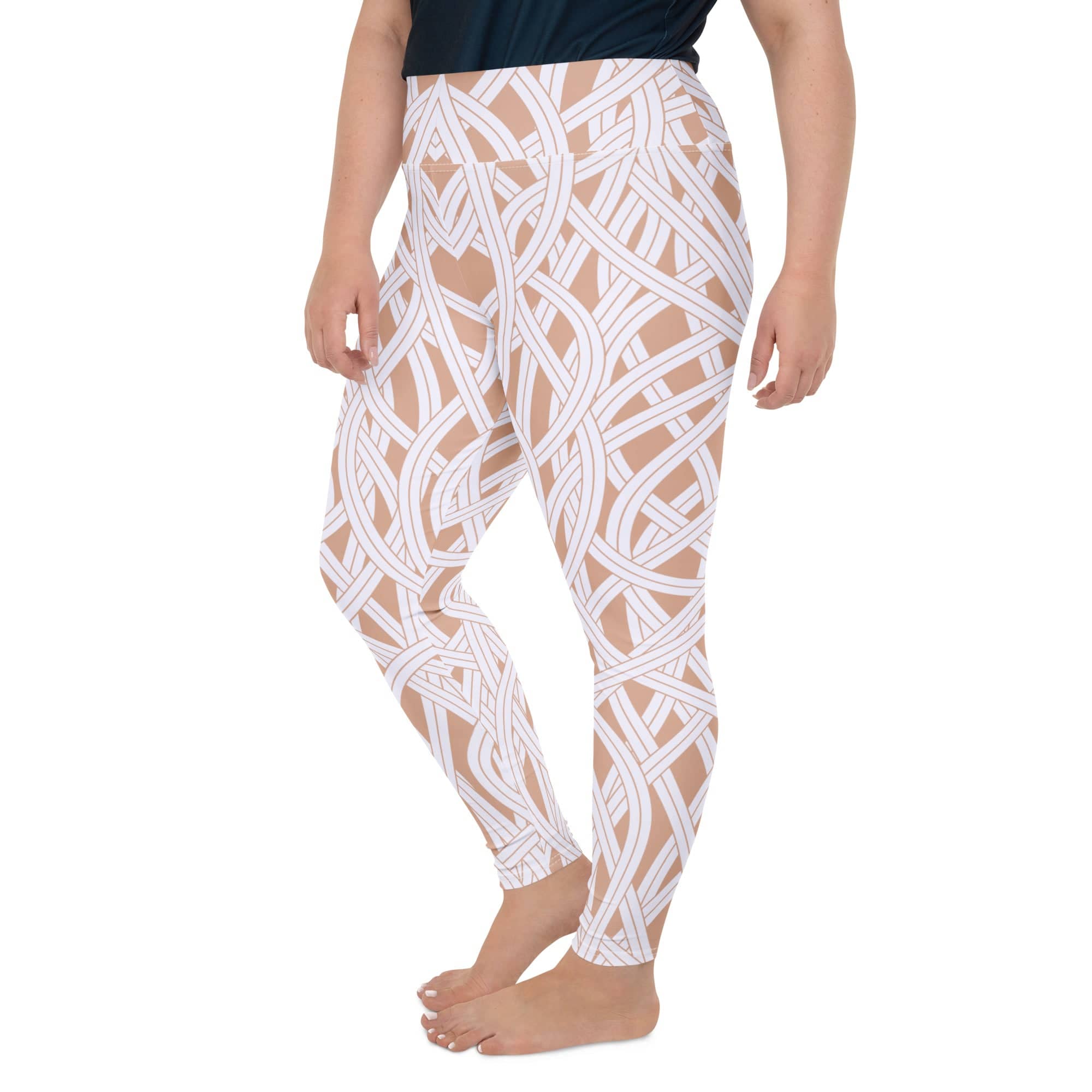Ribbon Maze Plus Size Leggings