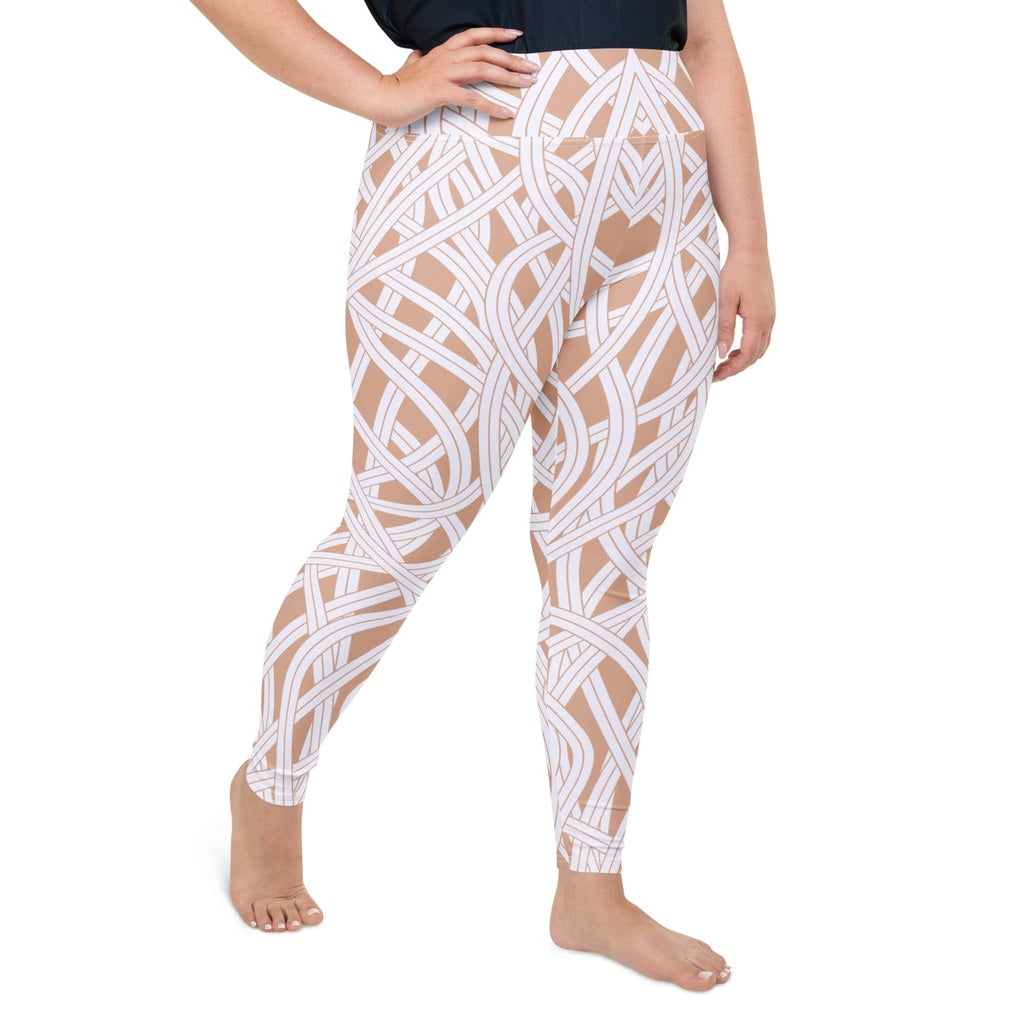 Ribbon Maze Plus Size Leggings