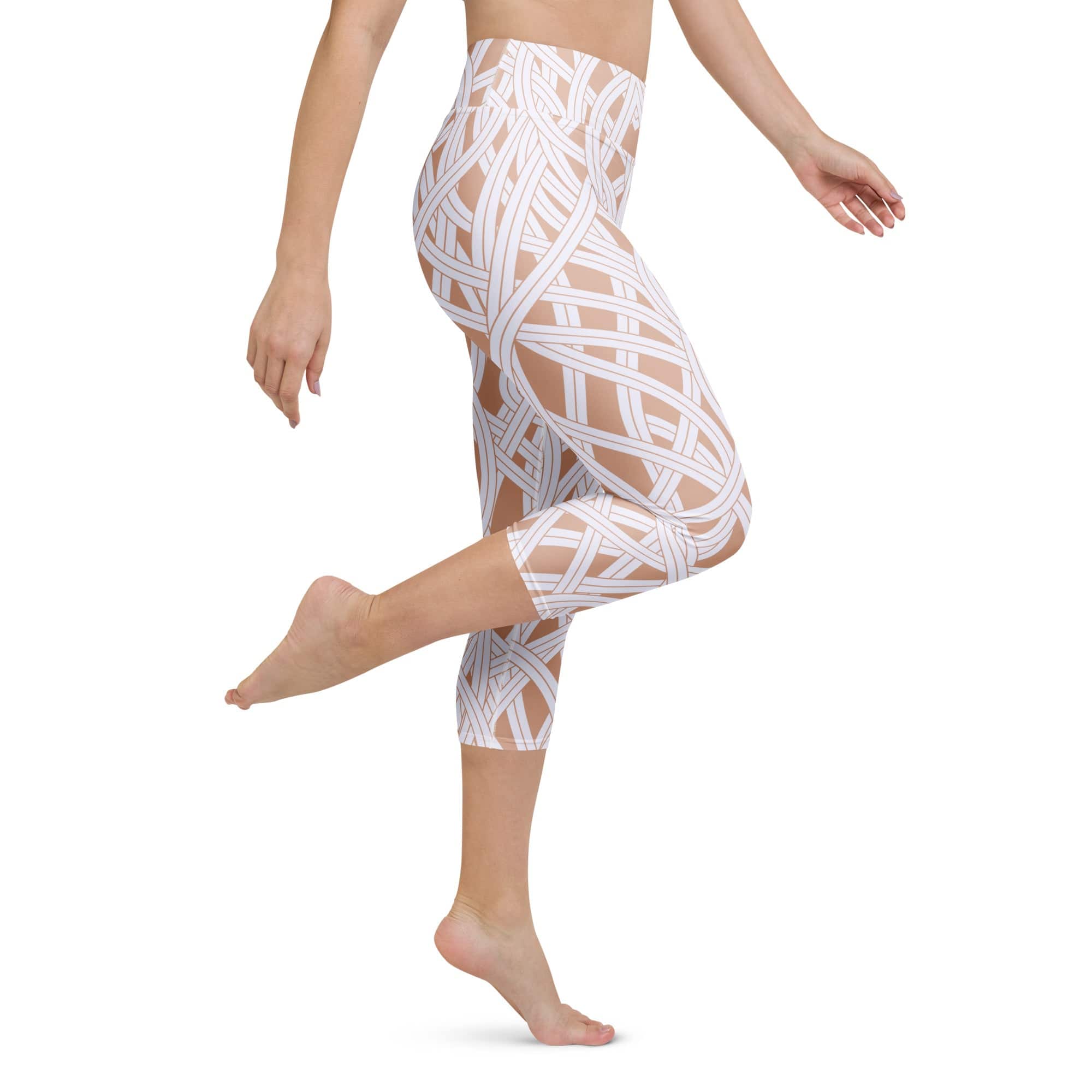 Ribbon Maze Yoga Capris