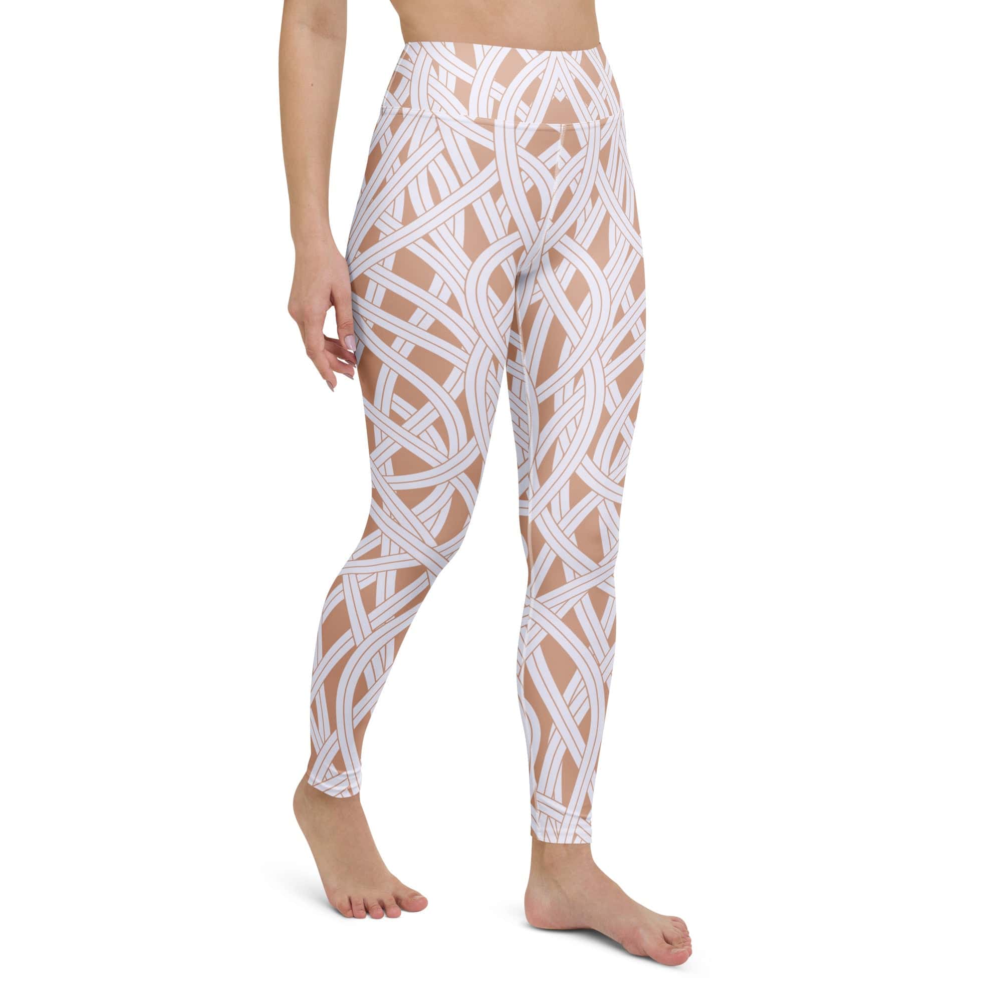 Ribbon Maze Yoga Leggings