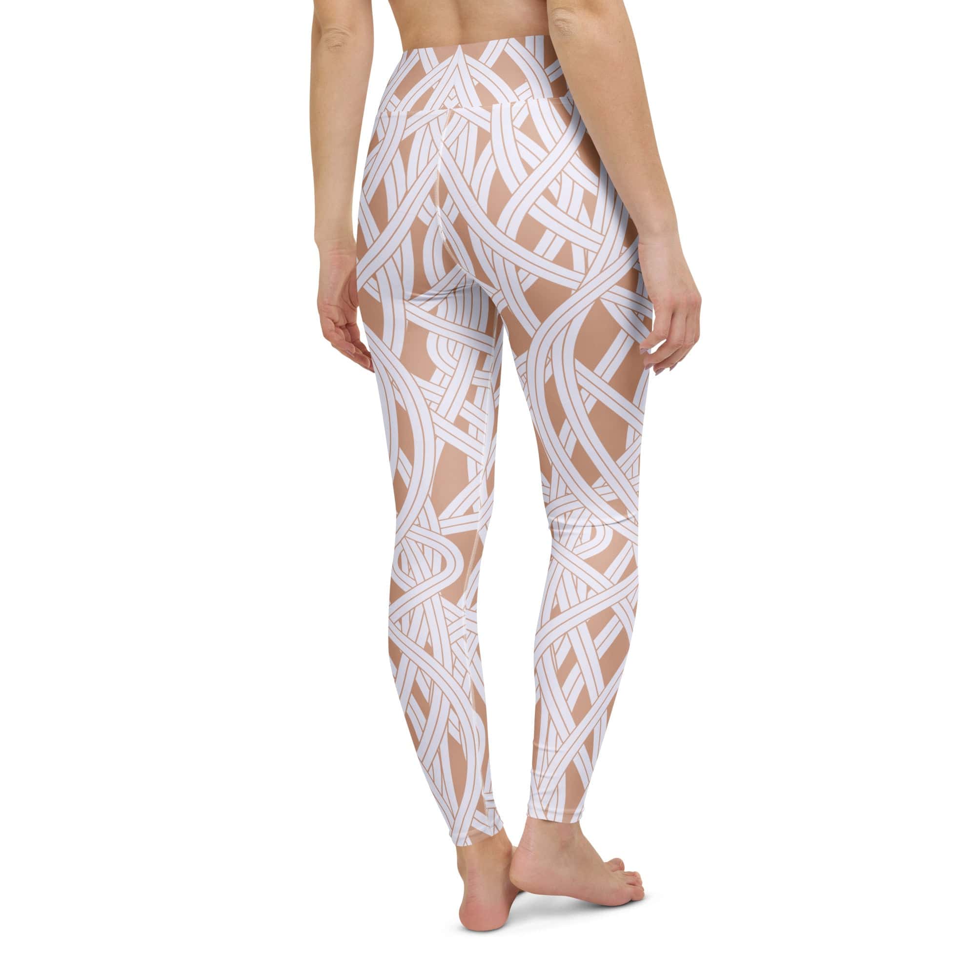 Ribbon Maze Yoga Leggings