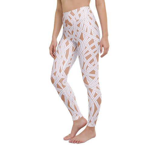 Ribbon Maze Yoga Leggings