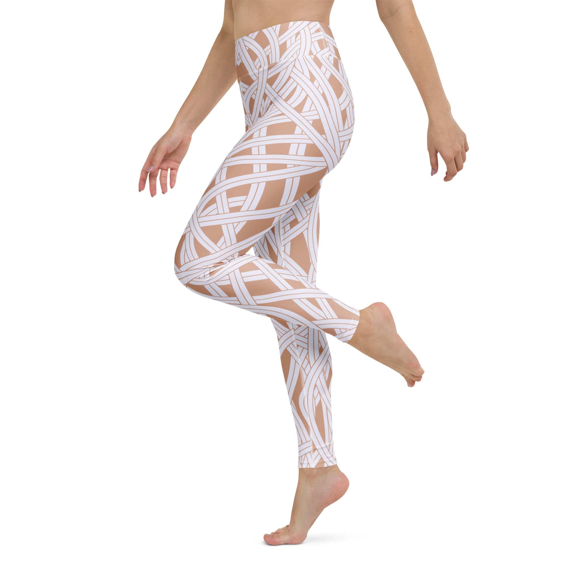Ribbon Maze Yoga Leggings