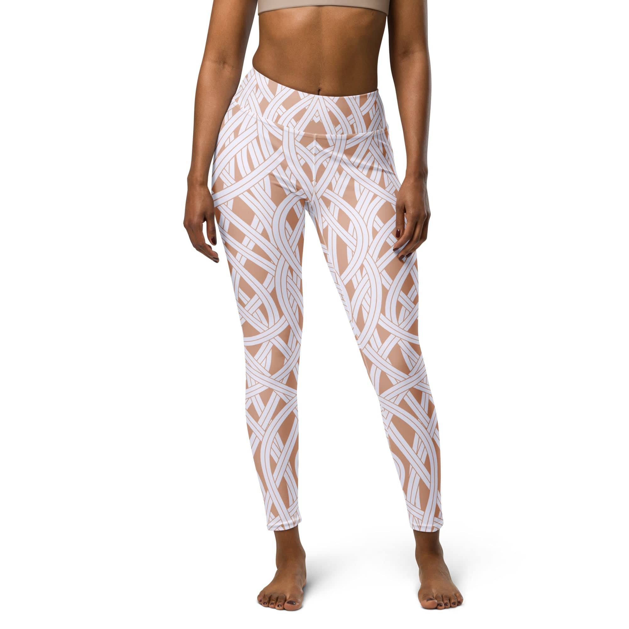 Ribbon Maze Yoga Leggings