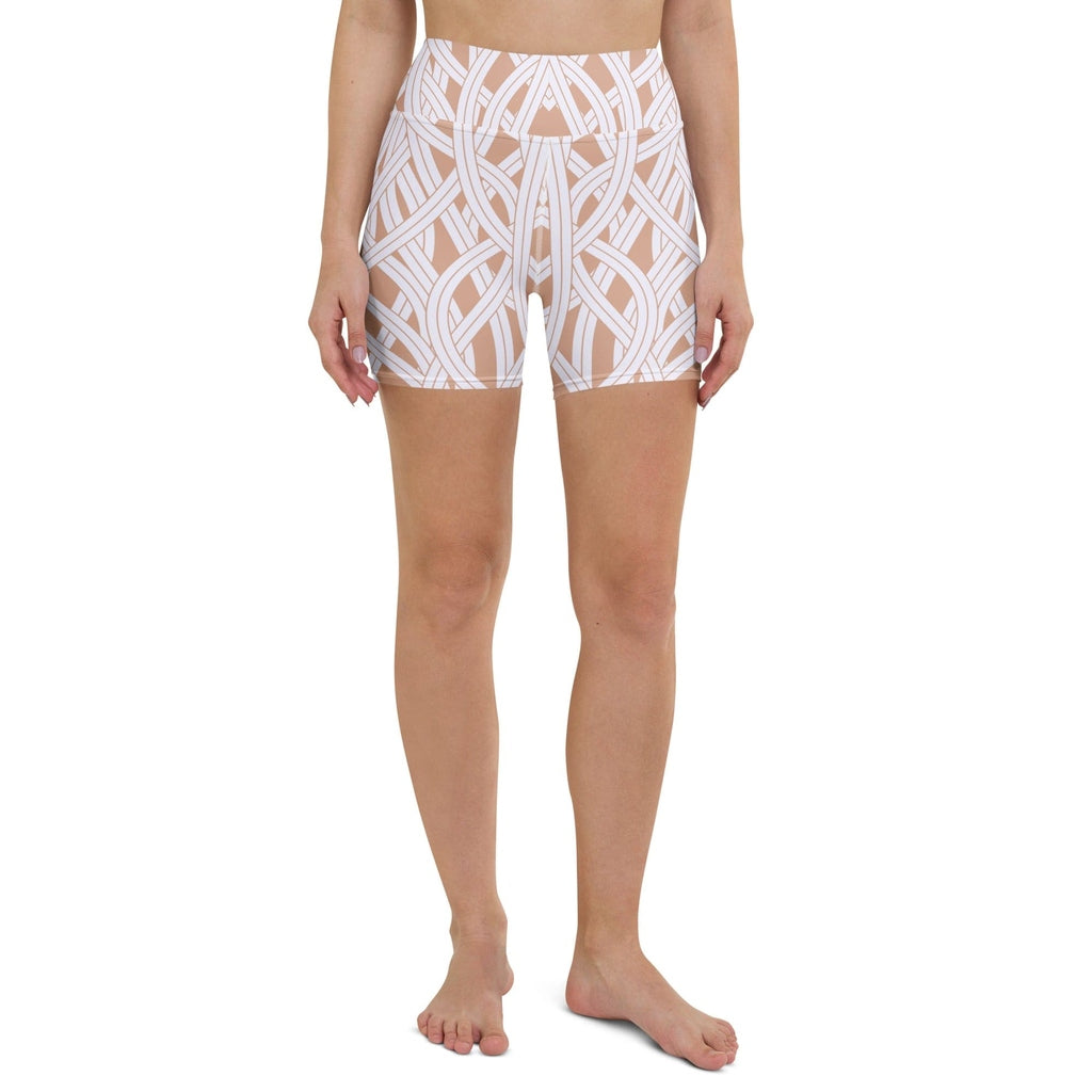 Ribbon Maze Yoga Shorts