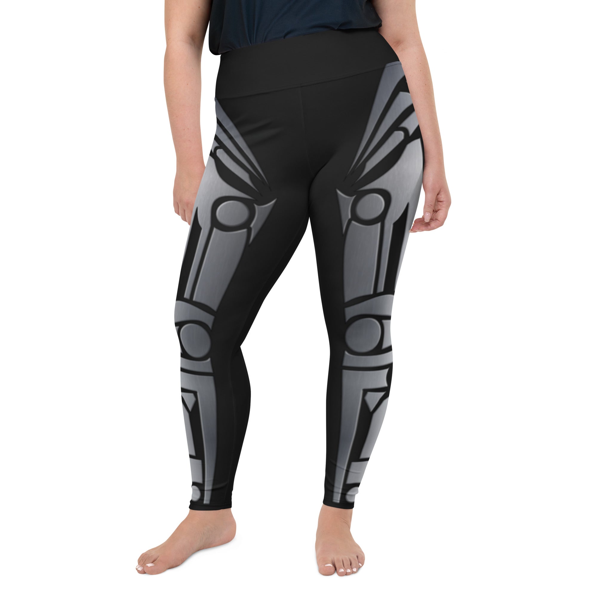 Robo Chic Armor Plus Size Leggings