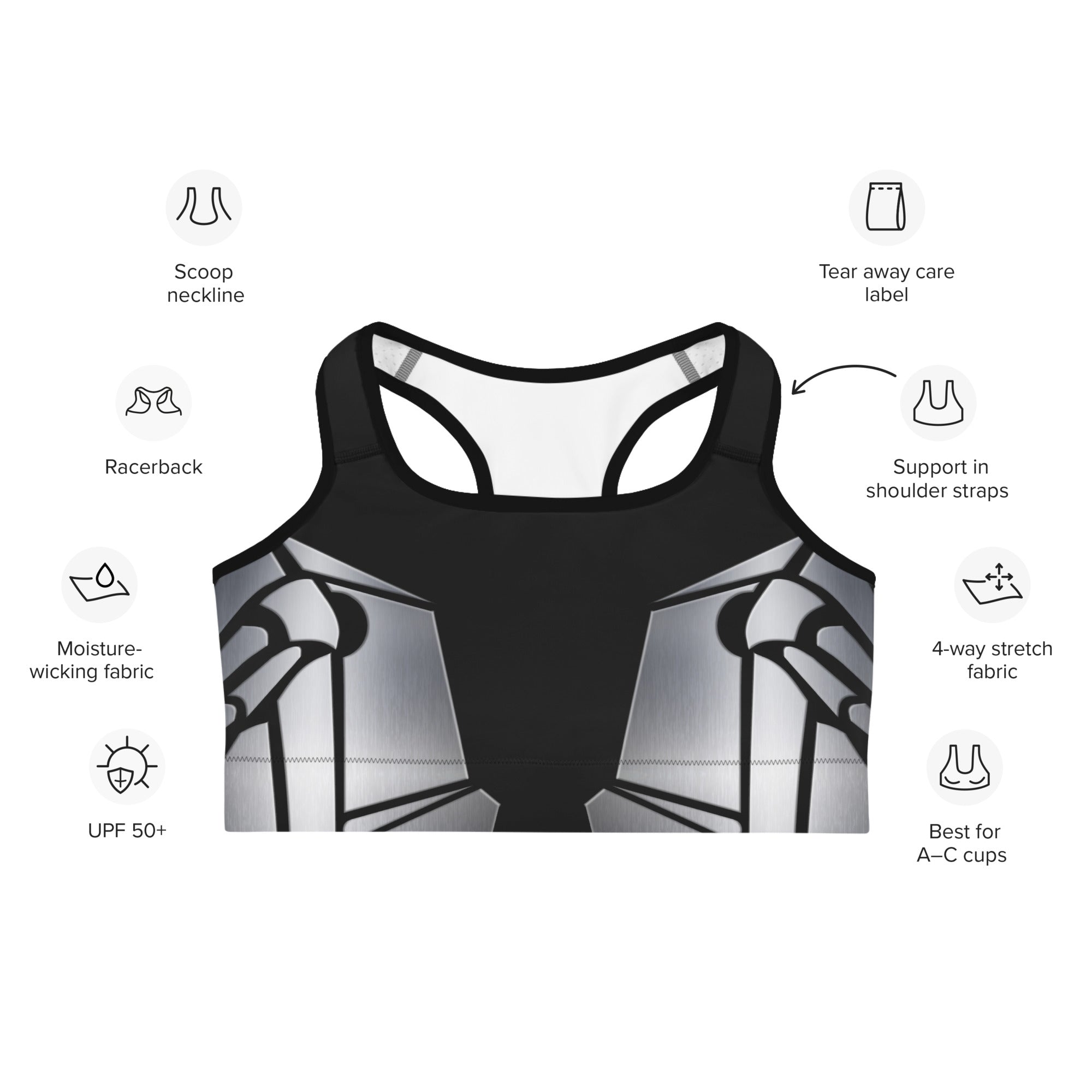 Robo Chic Armor Sports Bra