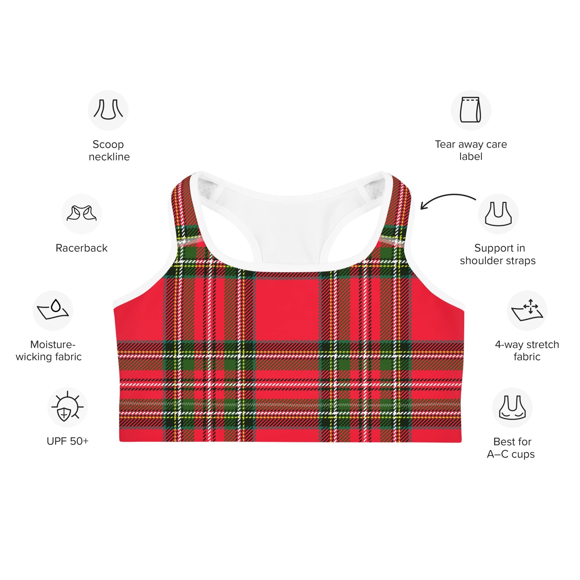 Royal Tartan Sports Bra