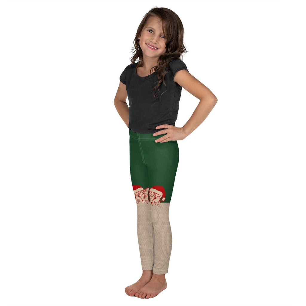 Santa Cat Kid's Leggings