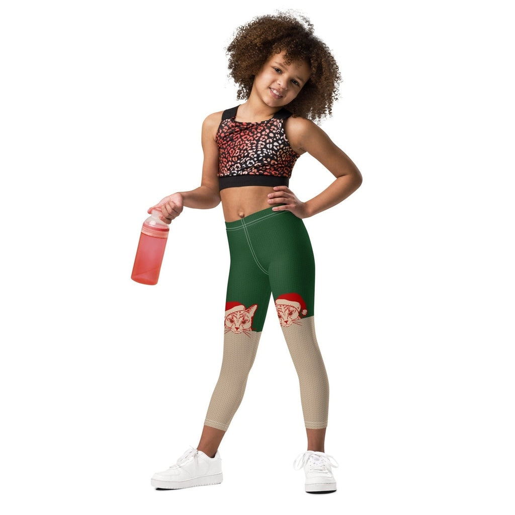 Santa Cat Kid's Leggings
