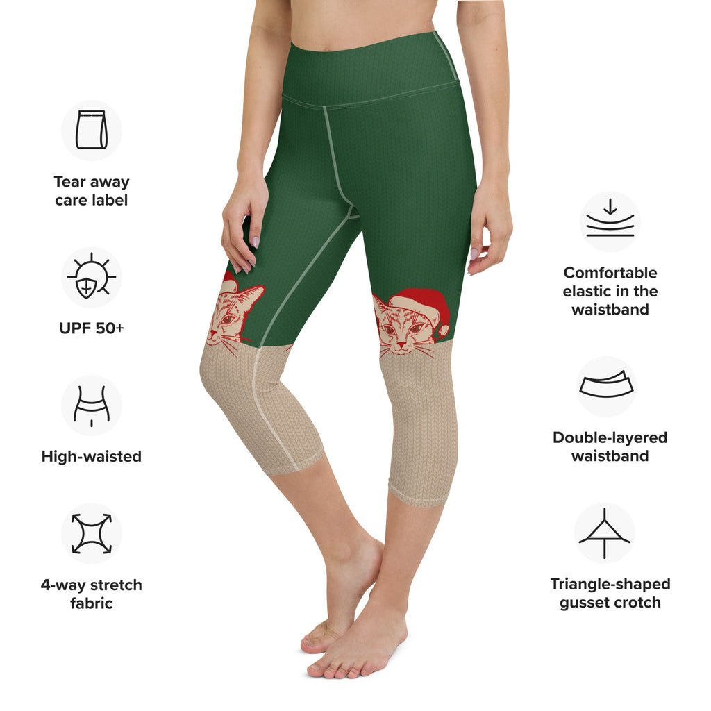 Santa Cat Yoga Capris