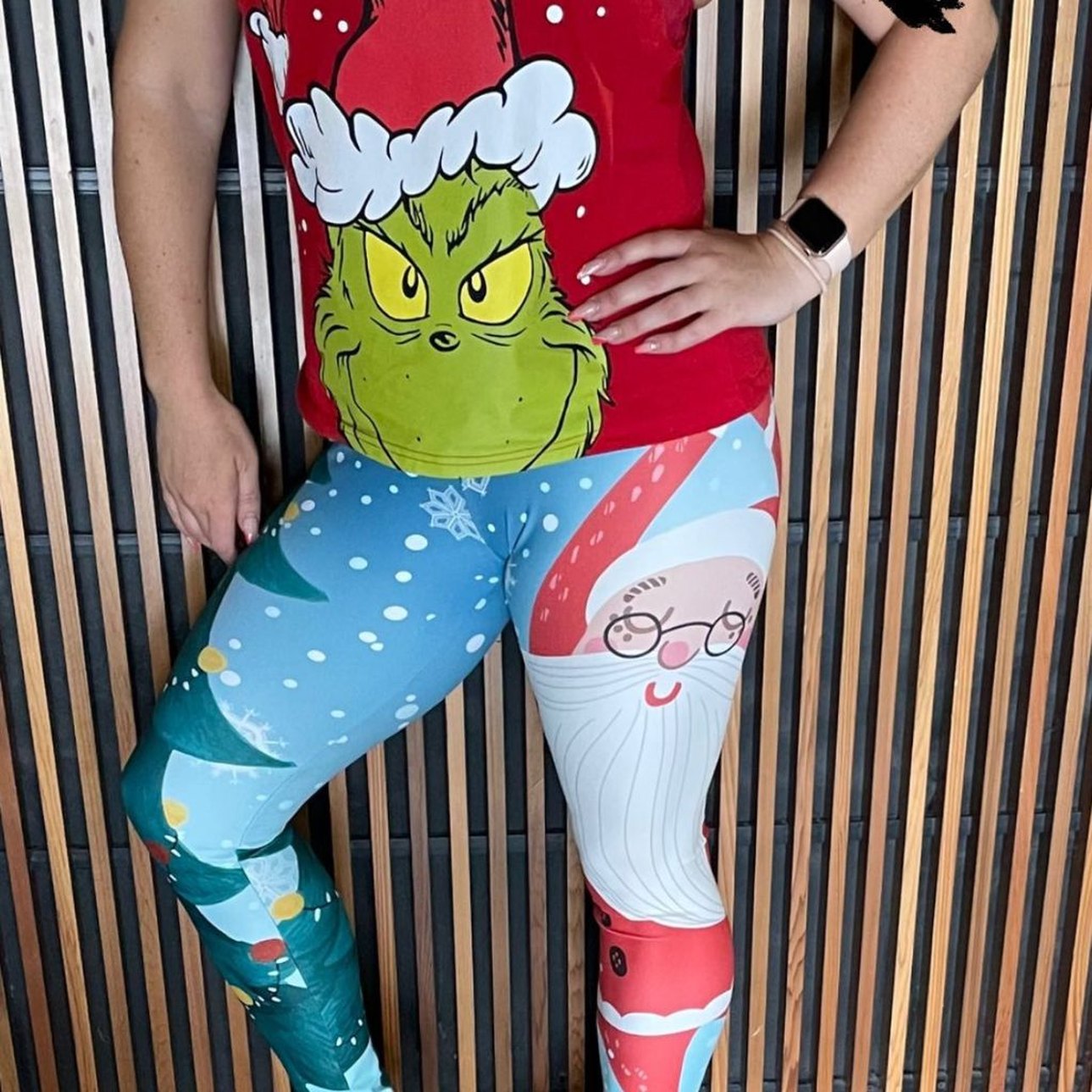 Santa Christmas Tree Leggings
