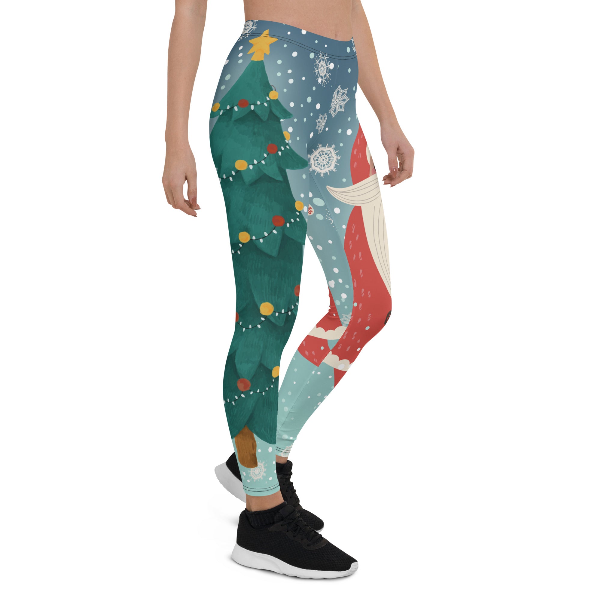 Santa Christmas Tree Leggings