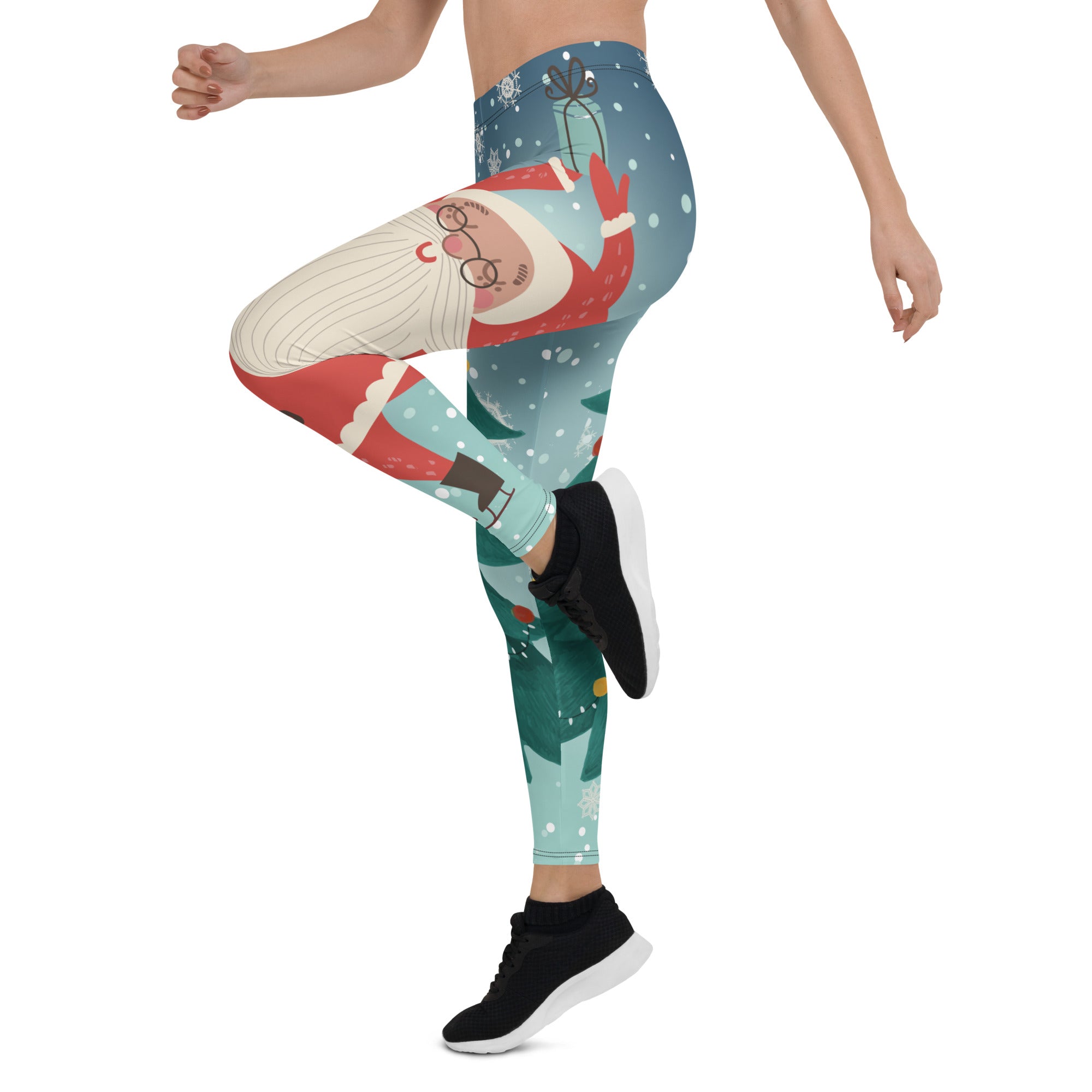 Santa Christmas Tree Leggings