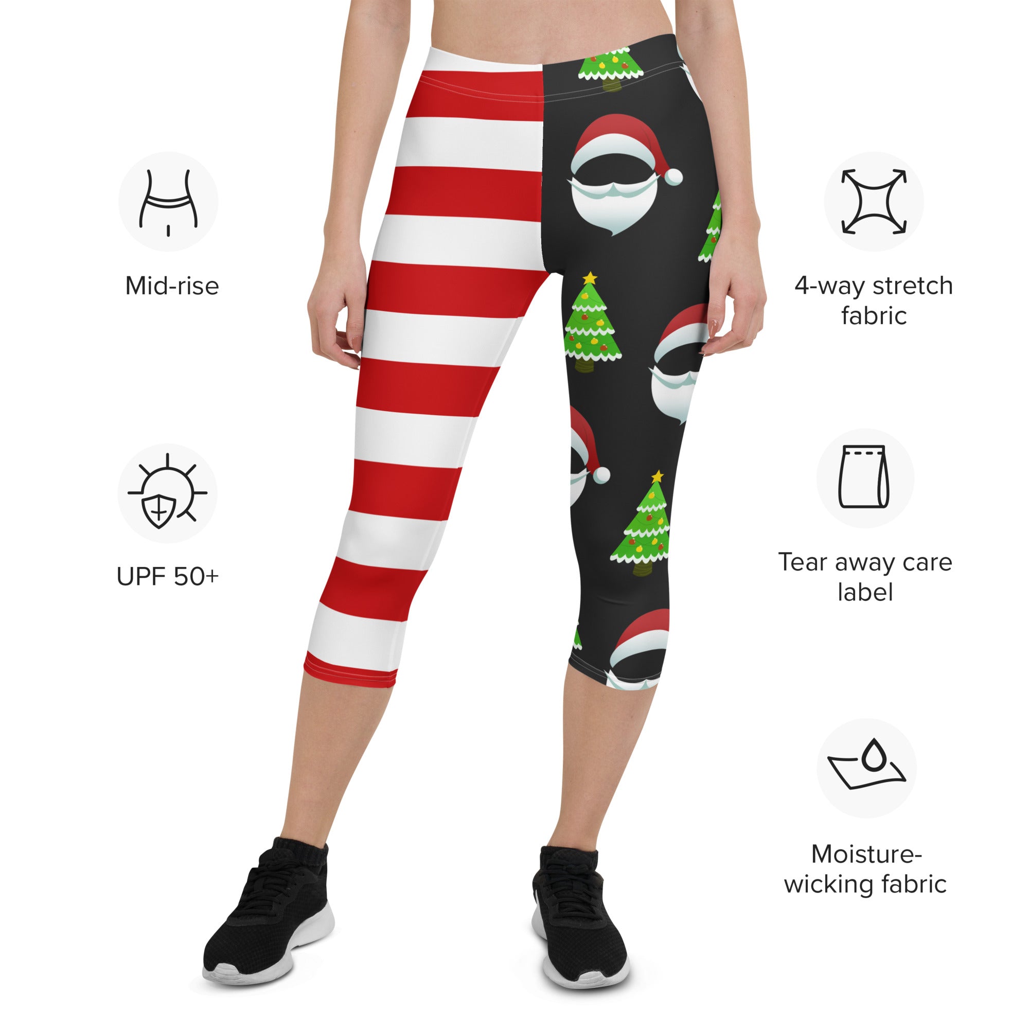 Santa Claus Stripes Capris