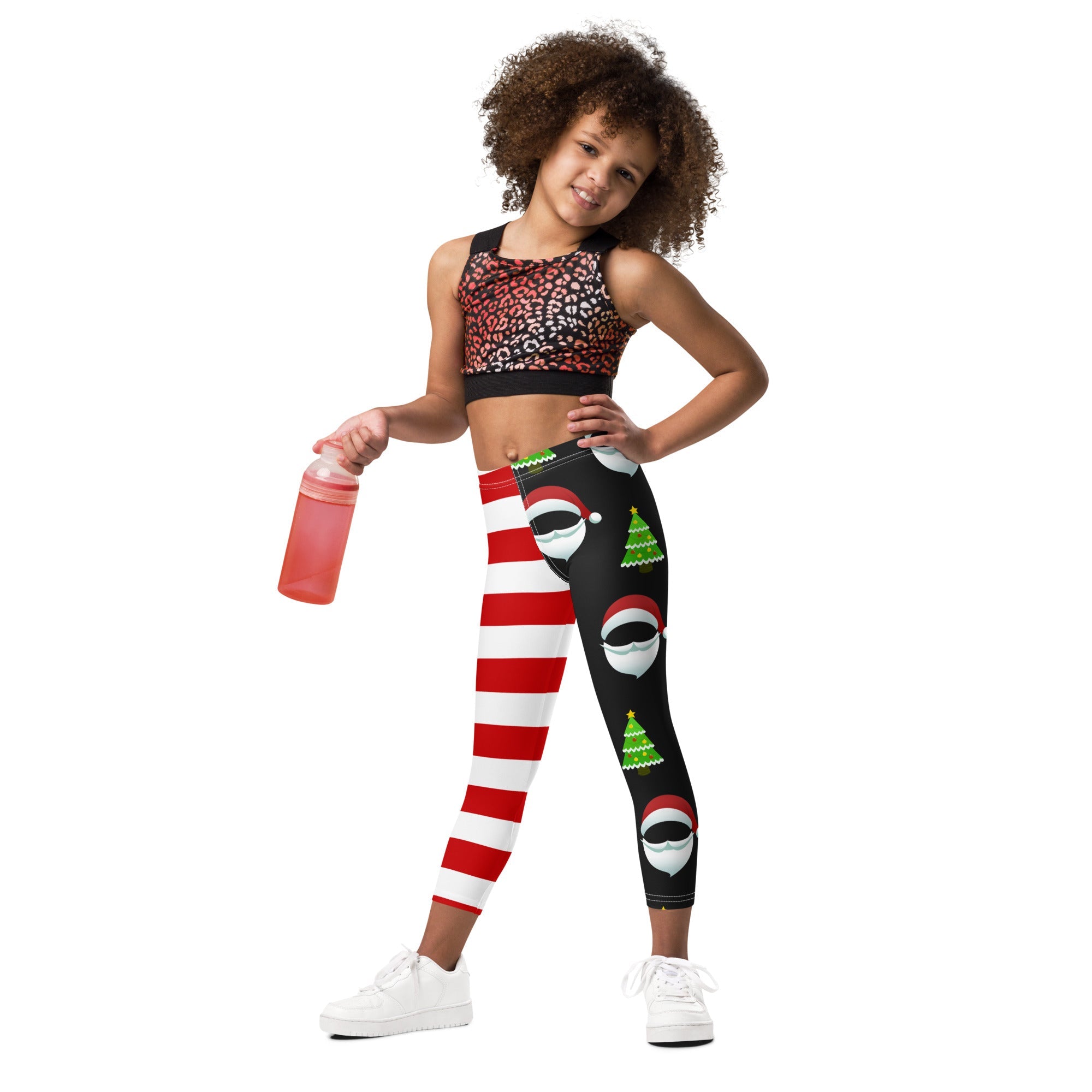 Santa Claus Stripes Kid's Leggings