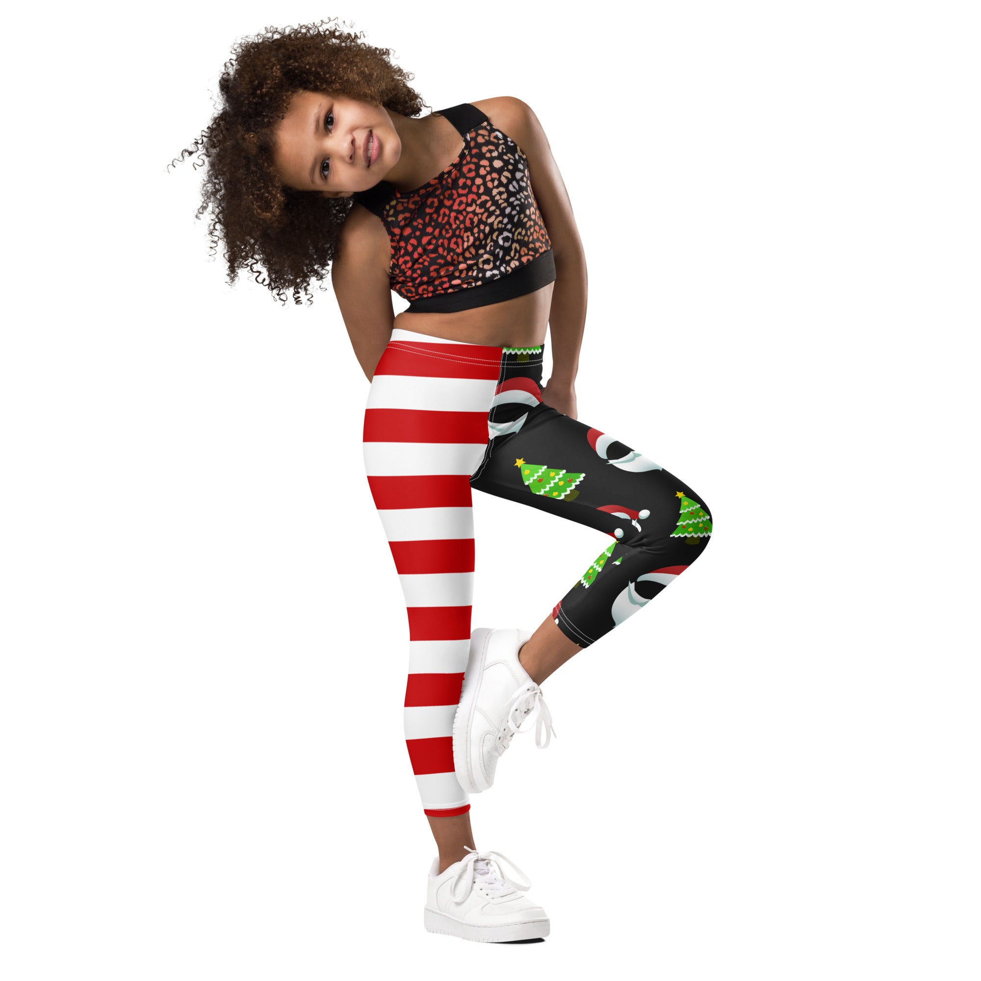 Santa Claus Stripes Kid's Leggings