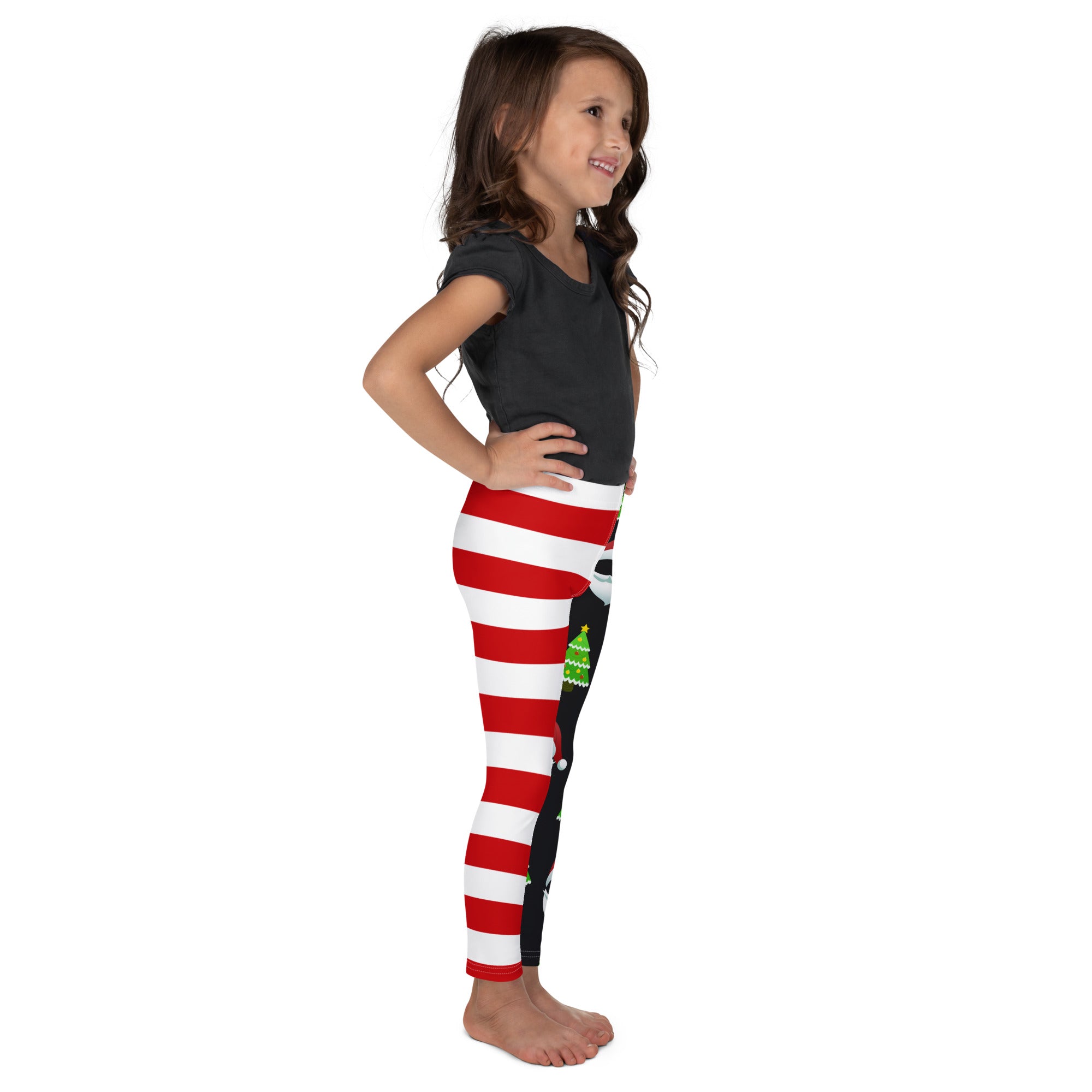 Santa Claus Stripes Kid's Leggings