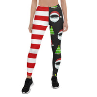 Santa Claus Stripes Leggings