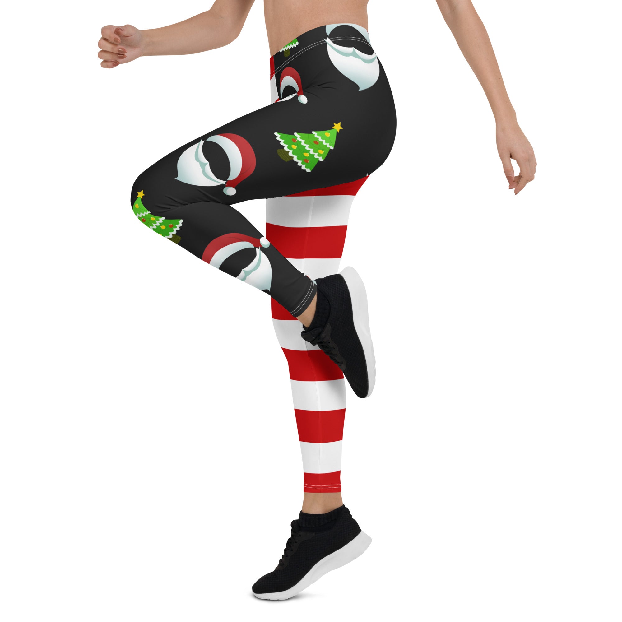 Santa Claus Stripes Leggings