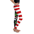 Santa Claus Stripes Youth Leggings
