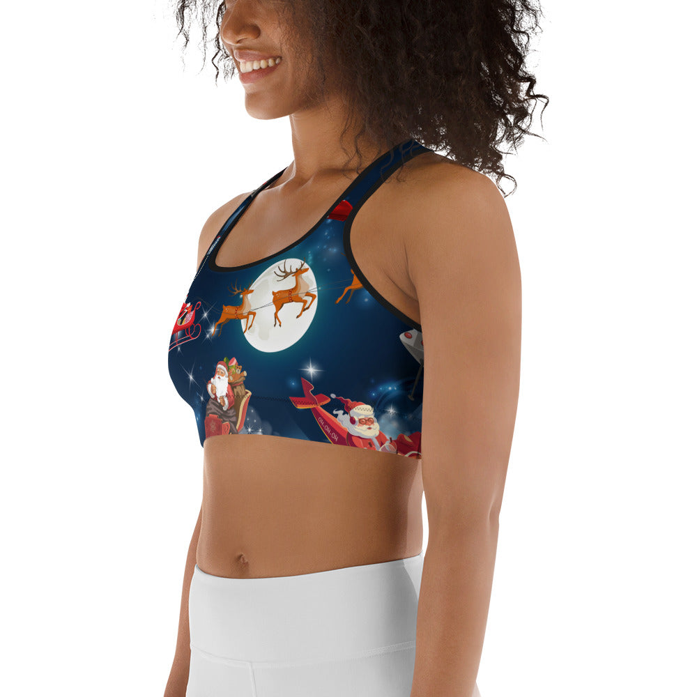 Santa Express Sports Bra