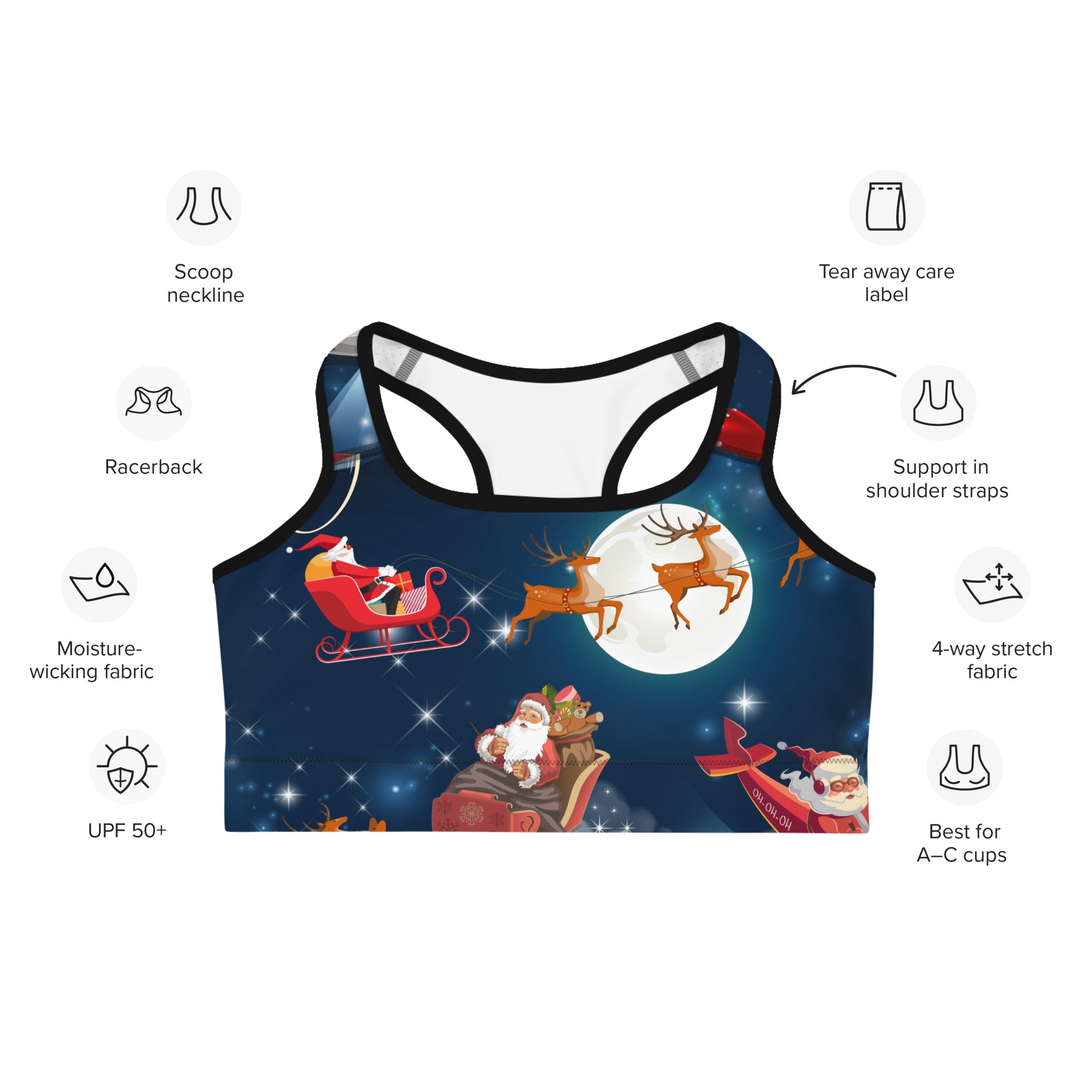 Santa Express Sports Bra