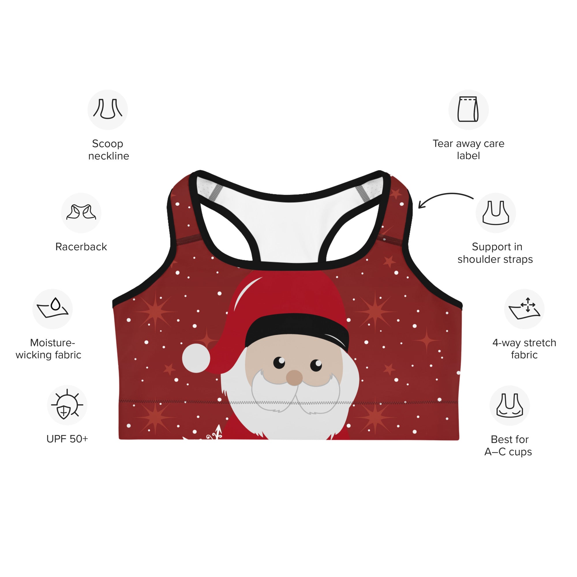 Santa Magic Sports Bra