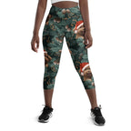 Santa Puppy Yoga Capris