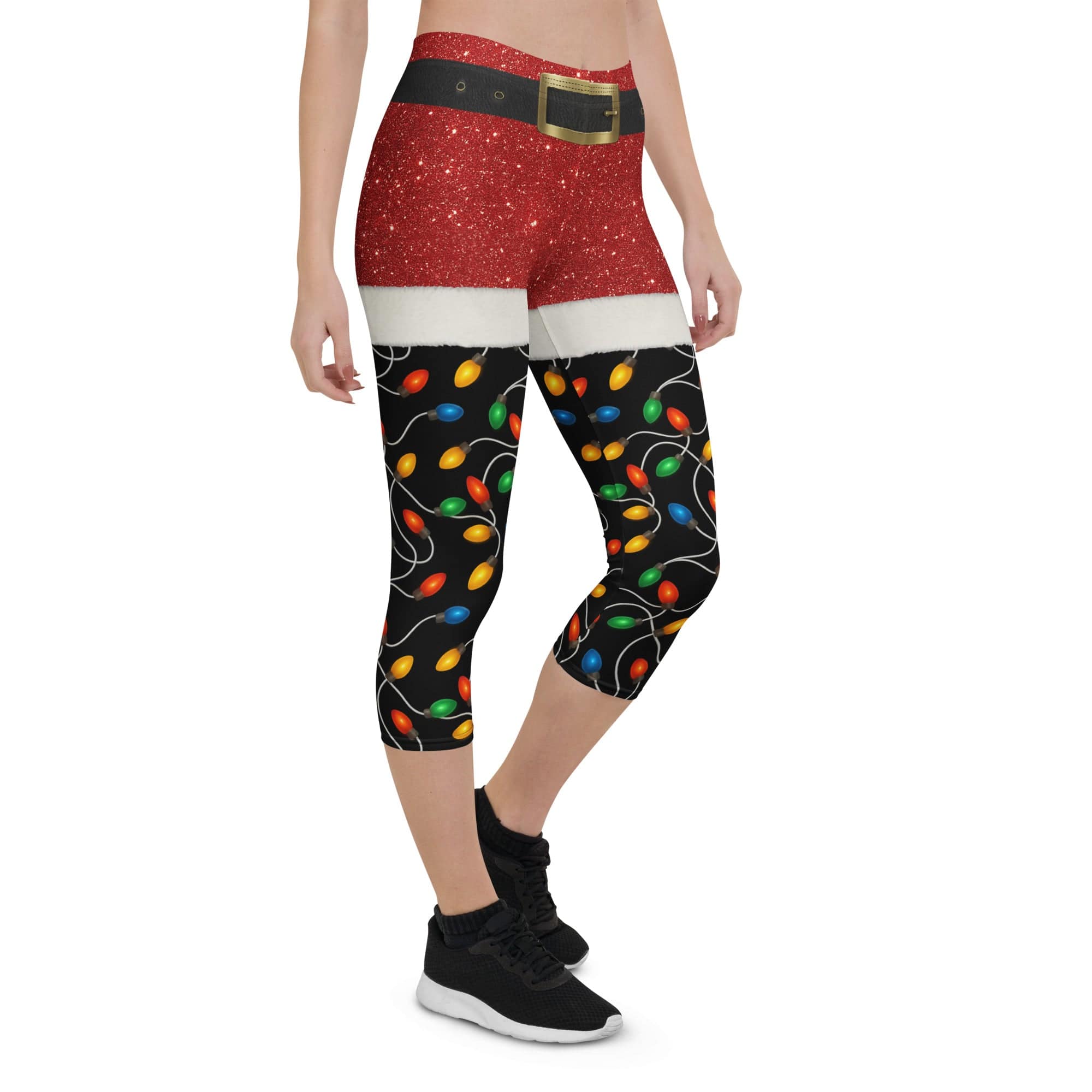 Santa's Christmas Lights Capris