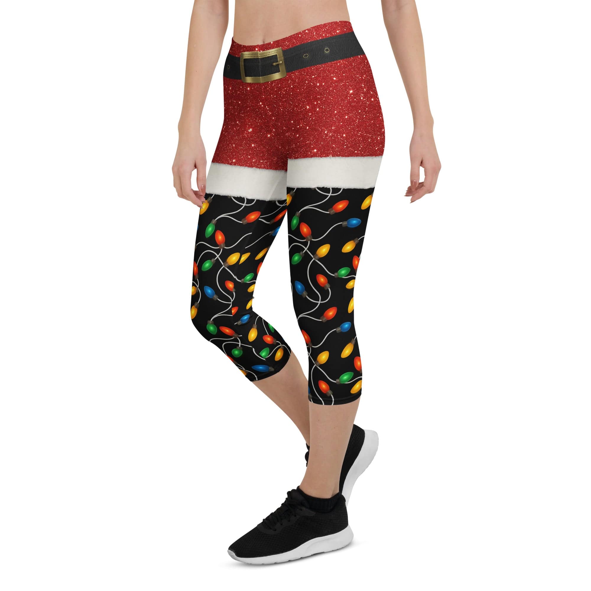 Santa's Christmas Lights Capris