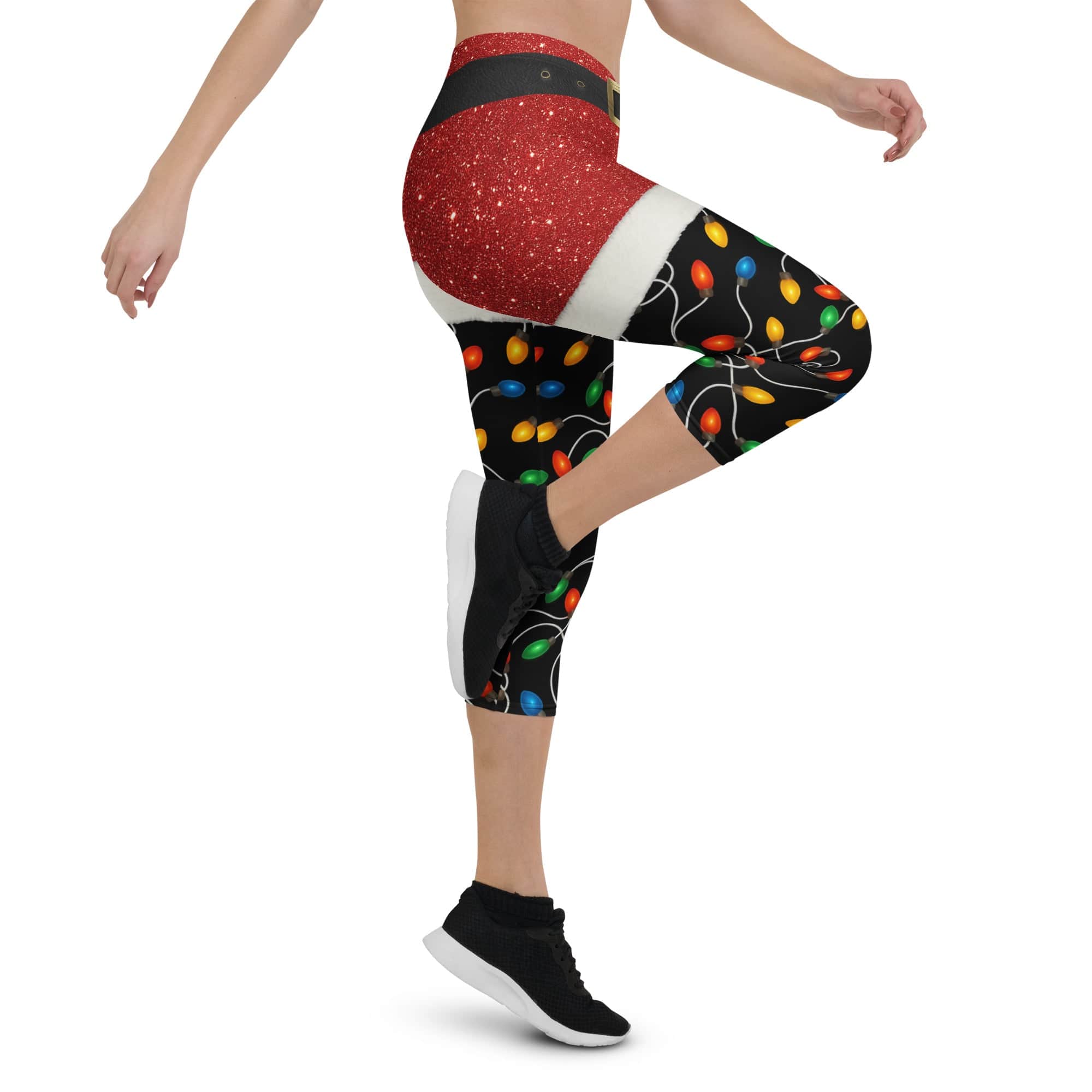 Santa's Christmas Lights Capris